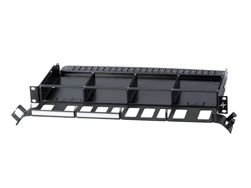 Produktfoto 1 von Telegärtner H02030A4050 19" Baugruppenträger HD³-Panel 0,5 HE mit vier Einbauplätzen