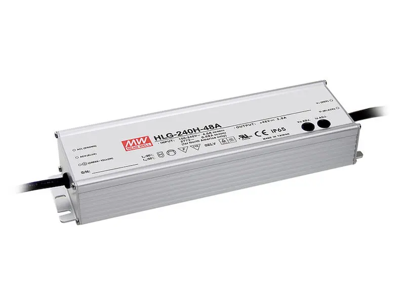 Produktfoto 1 von Mean Well Schaltnetzteil Serie HLG240H 192 W 16 A 12 V geschlossen für LED- und Beleuchtungsanwendungen