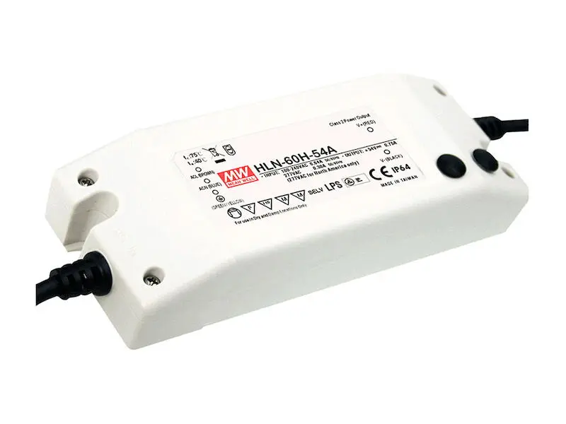 Produktfoto 1 von Mean Well Schaltnetzteil HLN-60H 62 W 54 V 1,15 A geschlossen für LED- und Beleuchtungsanwendungen