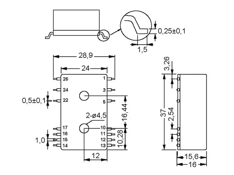 Produktfoto 1 von Mean Well Schaltnetzteil Serie IRM-03 3 W 15 V 0,2 A Modul, geschlossen SMD