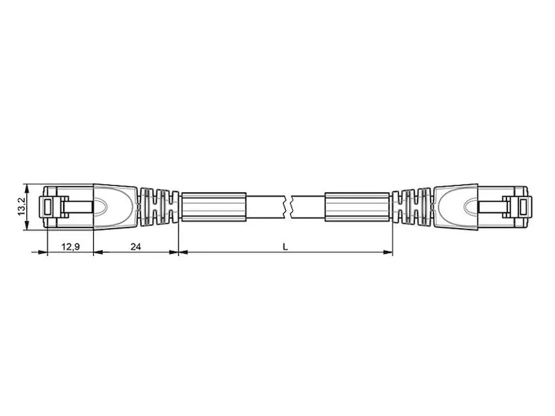 Produktfoto 1 von Telegärtner Patchkabel STX RJ45-RJ45 CC S/FTP Cat. 6A 7,5 m PUR grün