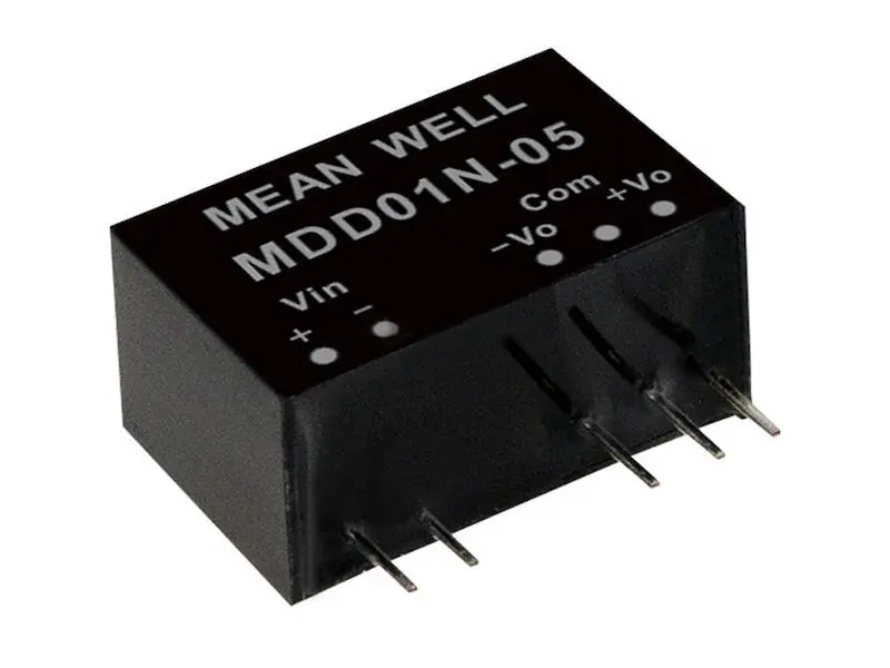 Mean Well DC/DC Wandler Serie MDD01 SIL7 5 V 100 mA 1W
