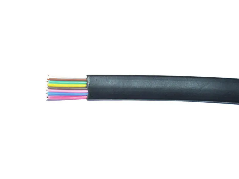 Produktfoto 1 von Flachkabel Modular 500 m Trommel 6 polig schwarz