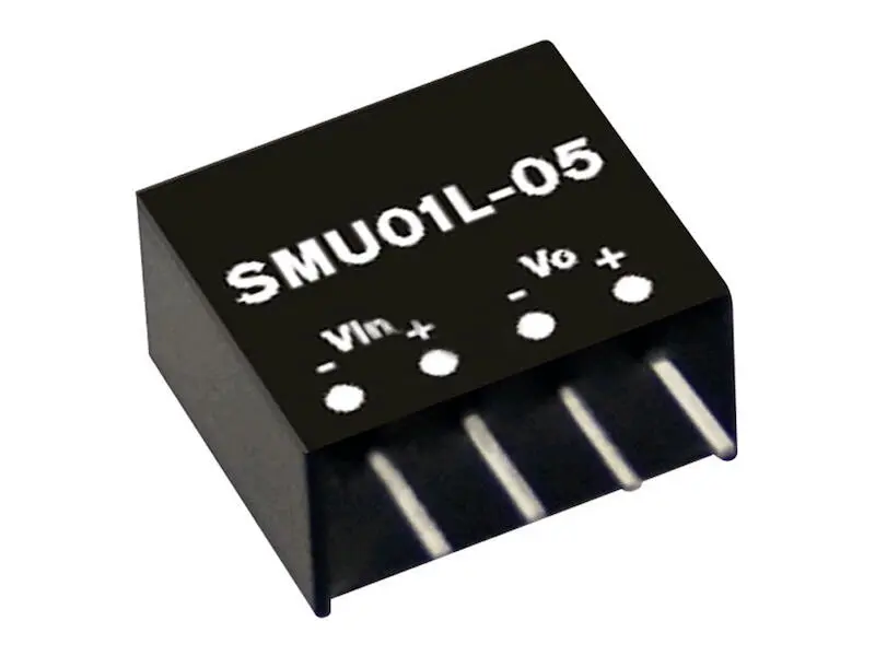 Produktfoto 1 von Mean Well DC/DC Wandler Serie SMU01 SIL4 12 V 84 mA 1 W