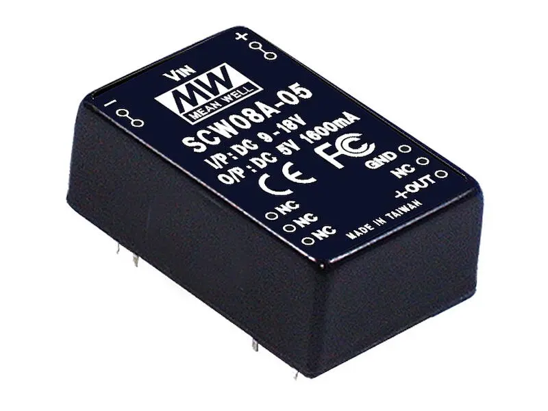 Produktfoto 1 von Mean Well DC/DC Wandler Serie SC W 8 W 5 V 320-1600 mA geschlossen