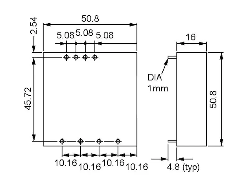 Mean Well DC/DC Wandler Serie SDM30 DIP2 15 V 1,7 A 25 W