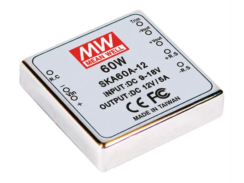 Produktfoto 1 von Mean Well DC/DC Wandler Serie SKA60 DIP2 5 V 12 A 60 W