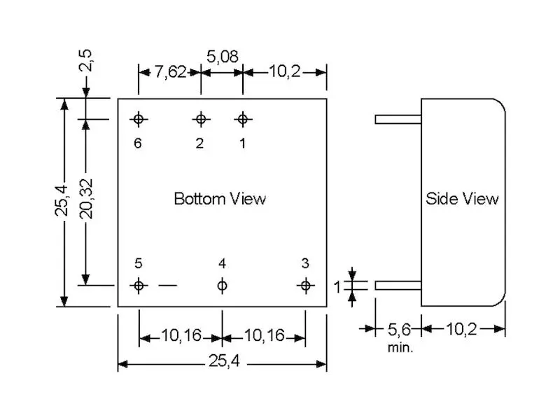 Mean Well DC/DC Wandler Serie SKM10 DIP1 5 V 2 A 10 W