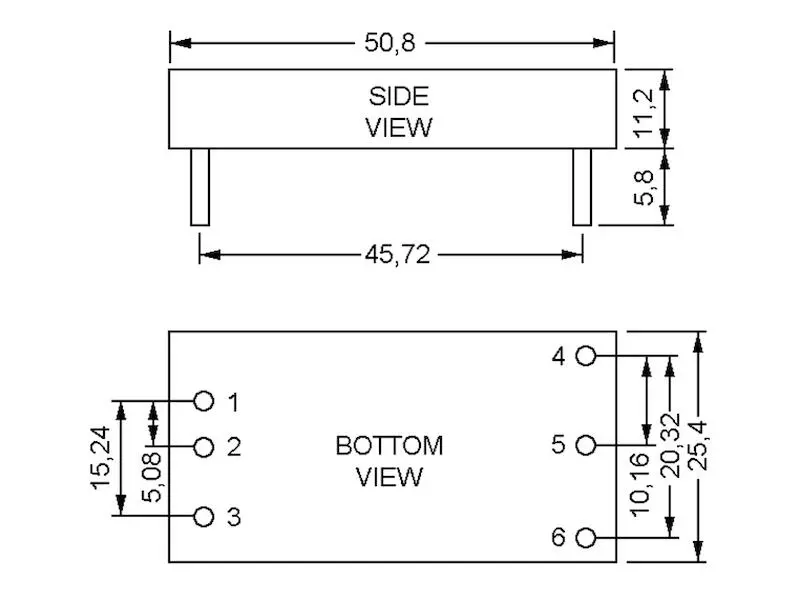 Produktfoto 1 von Mean Well DC/DC Wandler Serie SKM30 DIP2 15 V 2 A 30 W