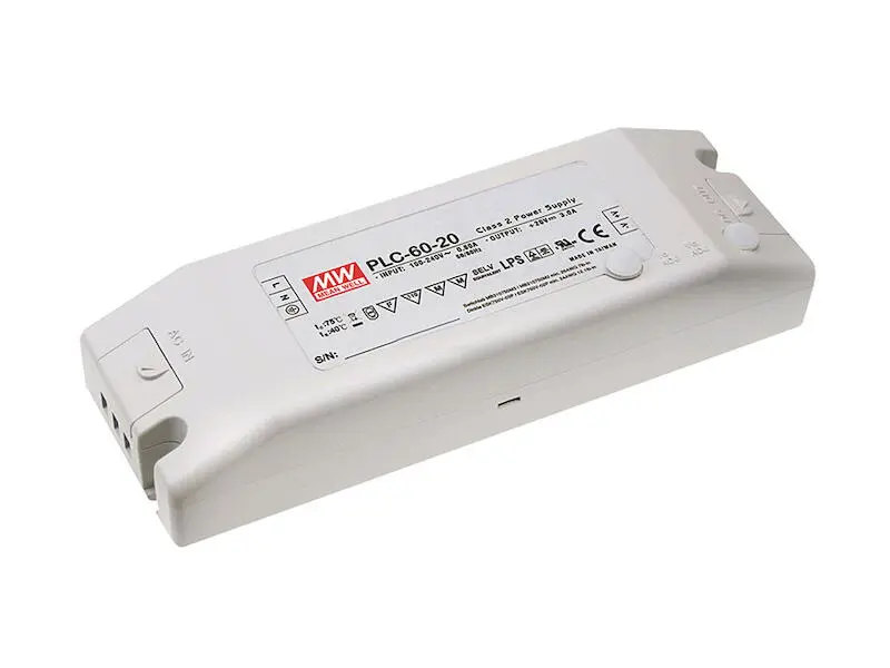 Produktfoto 1 von Mean Well Schaltnetzteil PLC-60 62 W 27 V 2,3 A Class2 geschlossen für LED- und Beleuchtungsanwendungen