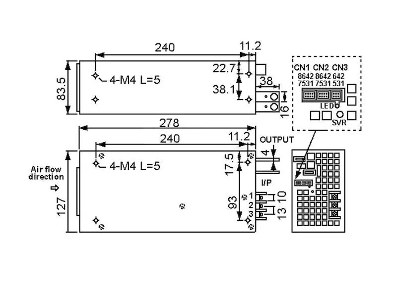 Produktfoto 1 von Mean Well Schaltnetzteil Serie RSP-1500 1512 W 27 V 56 A geschlossen