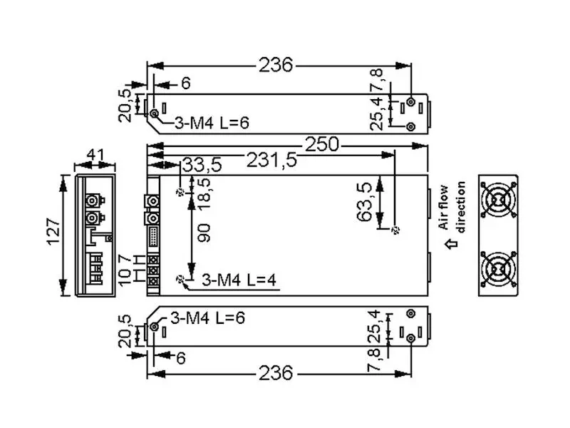 Produktfoto 1 von Mean Well Schaltnetzteil Serie RSP-750 751,2 W 27 V 31,3 A geschlossen