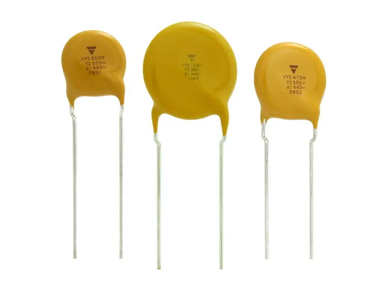 Produktfoto 1 von VISHAY Keramik-Funkentstörkondensator VY2 Y5S 220 pF ± 10% 440 Vac / 300 Vac Rastermaß 5,0 mm