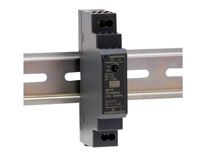 Produktfoto 1 von Mean Well Schaltnetzteil Serie HDR-15 12 W 5 V 2,4 A für DIN Schiene