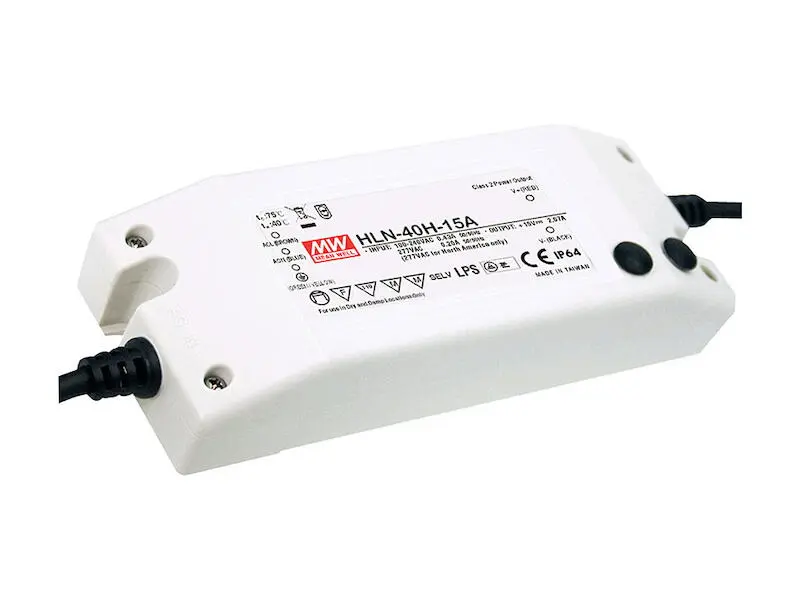 Produktfoto 1 von Mean Well Schaltnetzteil HLN-40H 40 W 12 V 3,33 A geschlossen für LED- und Beleuchtungsanwendungen