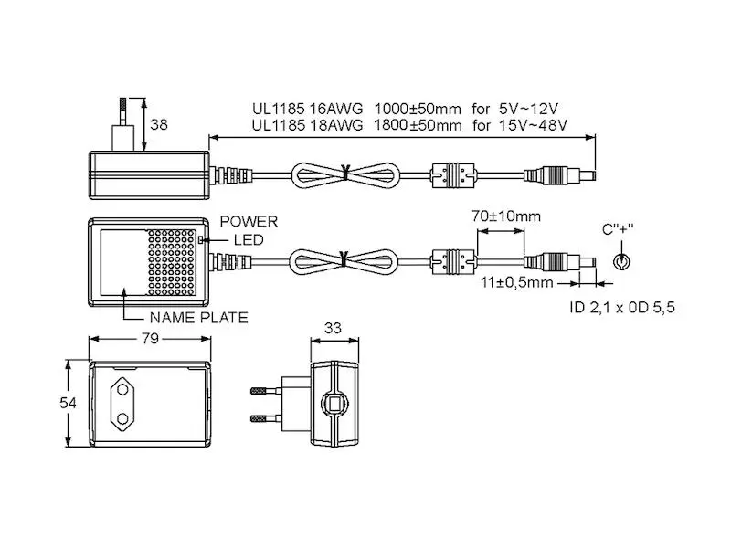 Produktfoto 1 von Mean Well Stecker-Netzteil Serie GST25E 20 W 5 V 4 A ErP-2