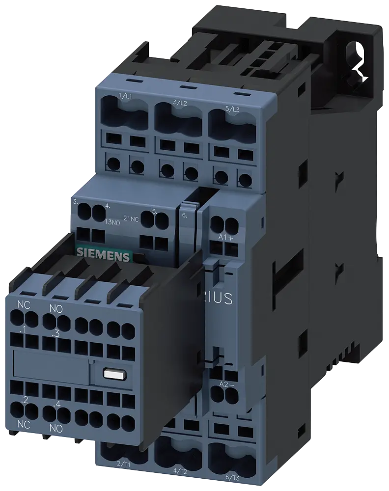 Produktfoto 1 von Siemens 3RT2026-2BB44 - Leistungsschütz, AC-3 25 A, 11 kW / 400 V 2 S + 2