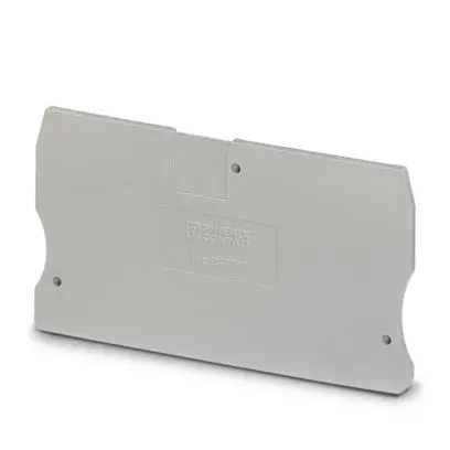 Produktfoto 1 von Abschlussdeckel, Tiefe: 51,1 mm, Breite: 2,2 mm, Höhe: 80 mm, Farbe: grau