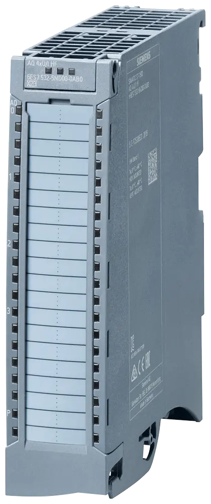 Produktfoto 1 von Siemens 6ES7532-5ND00-0AB0 - SIMATIC S7-1500, Analogausgabemodul AQ 4xU/I HF, 1
