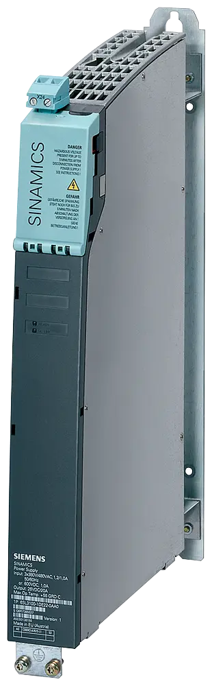 Produktfoto 1 von Siemens 6SL3100-1DE22-0AA1 - SINAMICS Control Supply Module Eingang: DC 600V/3A
