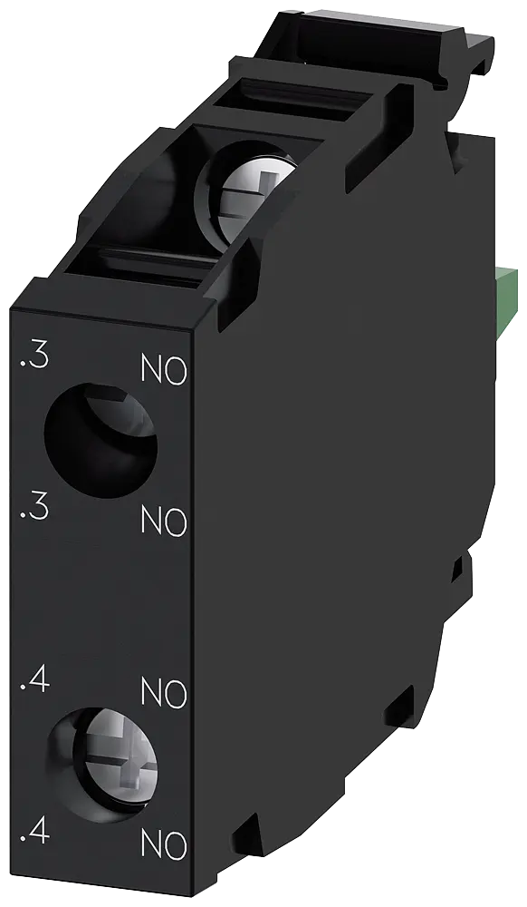 Produktfoto 1 von Siemens 3SU1400-1AA10-1DA0 - Kontaktmodul mit 2 Schaltgliedern, 2S, Schraubansc