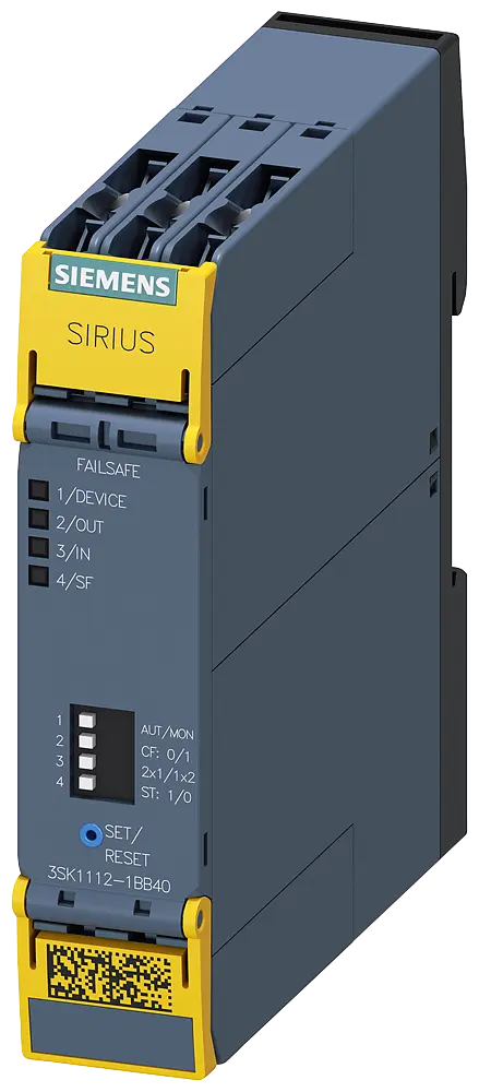 Produktfoto 1 von Siemens 3SK1112-1BB40 - SIRIUS Sicherheitsschaltgerät Grundgerät Standard