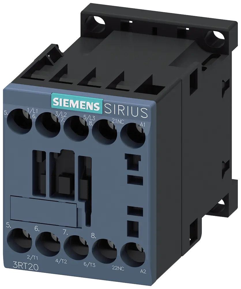 Produktfoto 1 von Siemens 3RT2016-1AP02 - Leistungsschütz, AC-3 9 A, 4 kW / 400 V 1 Ö, AC 23