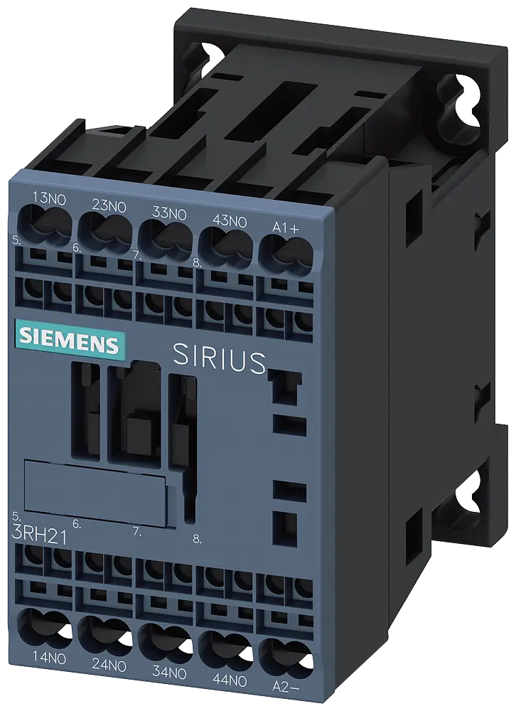 Produktfoto 1 von Siemens 3RH2140-2BB40 - Hilfsschütz, 4 S, DC 24 V, Baugröße S00, Federzuga