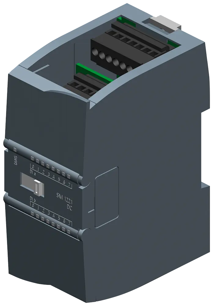Produktfoto 1 von Siemens 6ES7221-1BH32-0XB0 - SIMATIC S7-1200, Digitaleingabe SM 1221, 16DI, DC