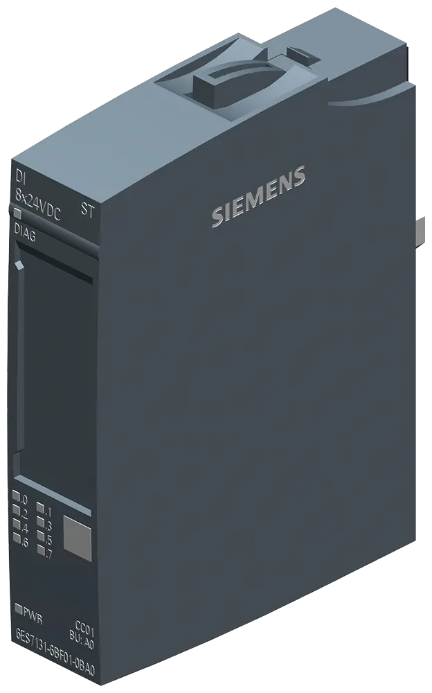 Produktfoto 1 von Siemens 6ES7131-6BF01-0BA0 - SIMATIC ET 200SP, Digitales Eingangsmodul, DI 8x 2