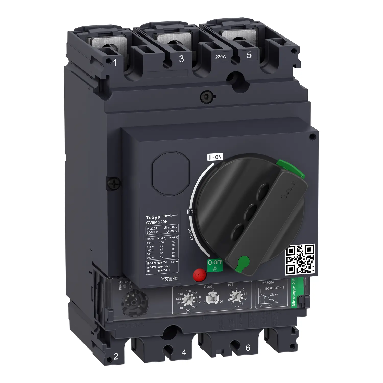 Produktfoto 1 von Schneider Electric Motorschutzschalter GV5P220H