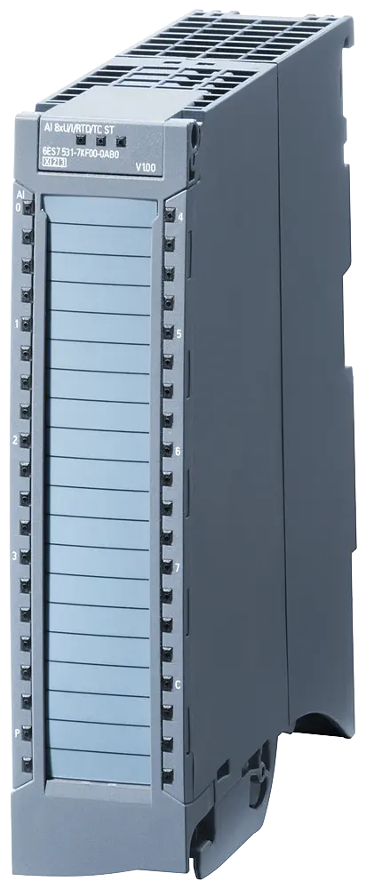Produktfoto 1 von Siemens 6ES7531-7NF10-0AB0 - SIMATIC S7-1500, Analogeingabemodul AI 8xU/I HS, 1