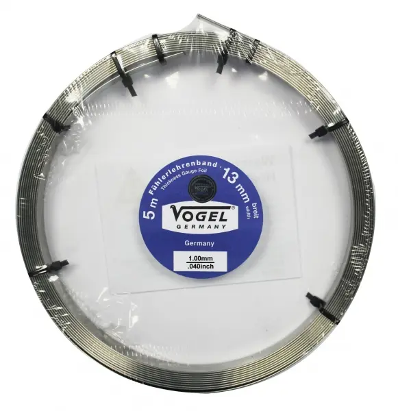 Produktfoto 1 von Fühlerlehrenband 1,00 mm Bandlänge 5 Meter VOGLER 455100