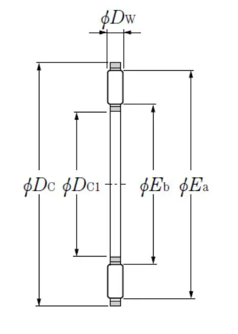 Produktfoto 1 von Axial-Nadelkranz AXK 1100 NTN 10x24x2 mm