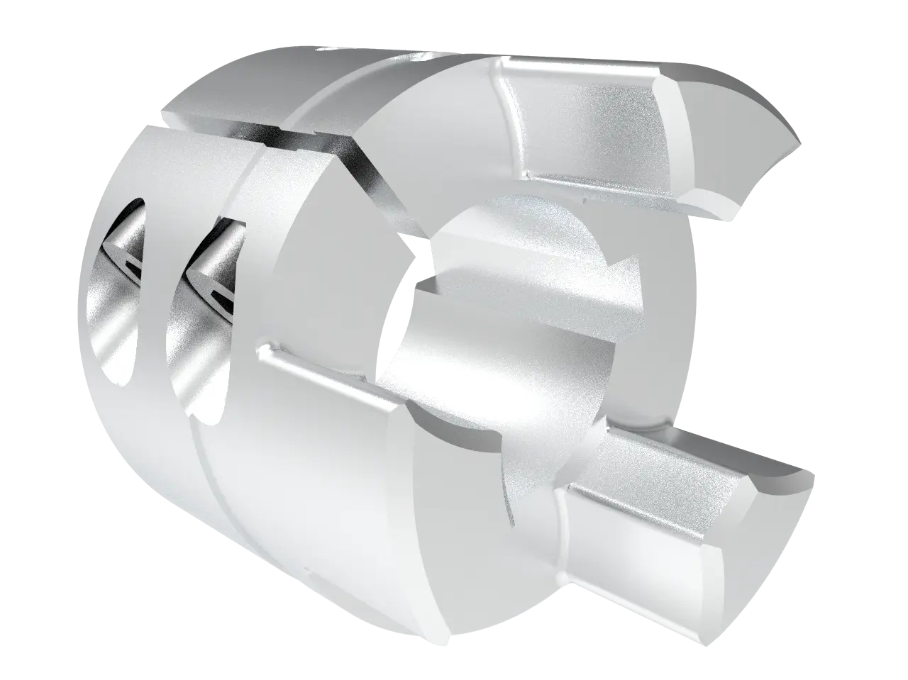 Produktfoto 1 von ROTEX GS 19 AL-H Klemmnabe 2.1 Ø22H7 Nut mit 2 Klemmschrauben M4 KTR 550197152249