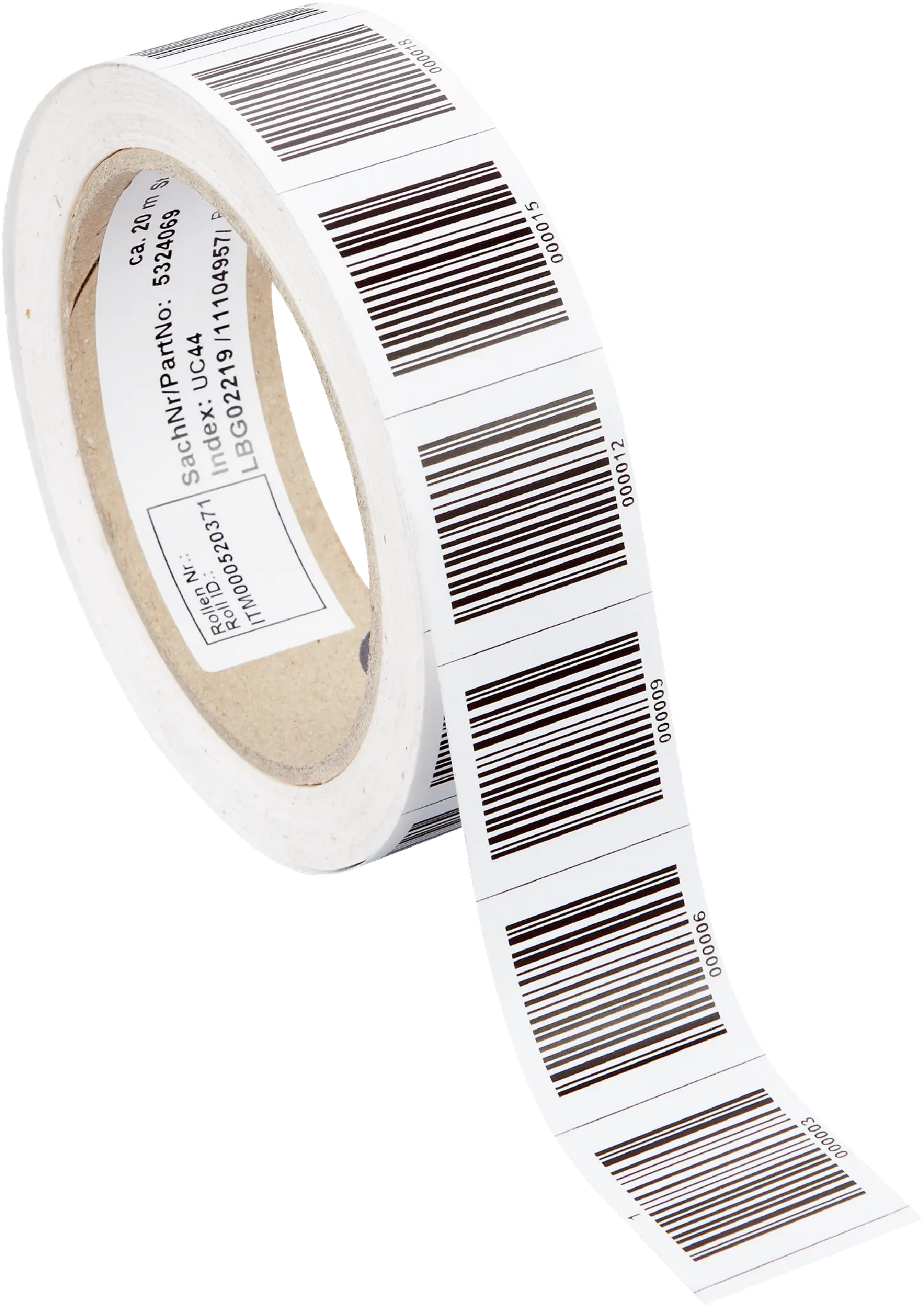 Produktfoto 1 von Codes, Barcode-Band kundenspezifisch