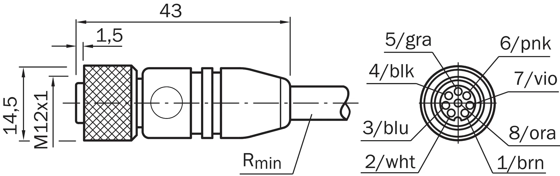 Steckverbinder und Leitungen, DOL-1208-G10MF
