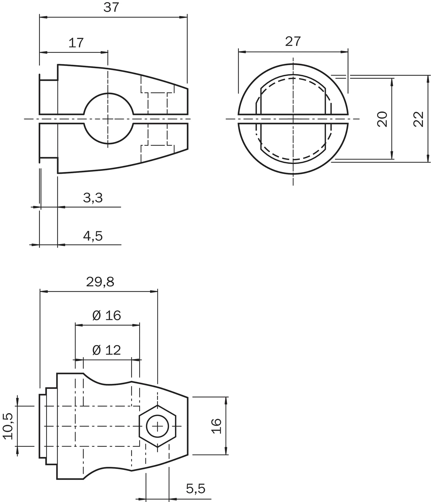 Produktfoto 1 von Befestigungstechnik, BEF-KHS-KH3N
