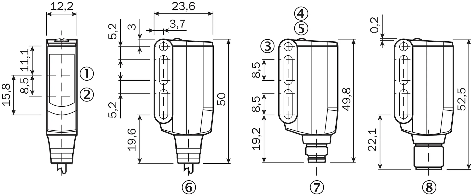 Produktfoto 1 von Lichttaster und Lichtschranken, WTB9C-3P2462A00