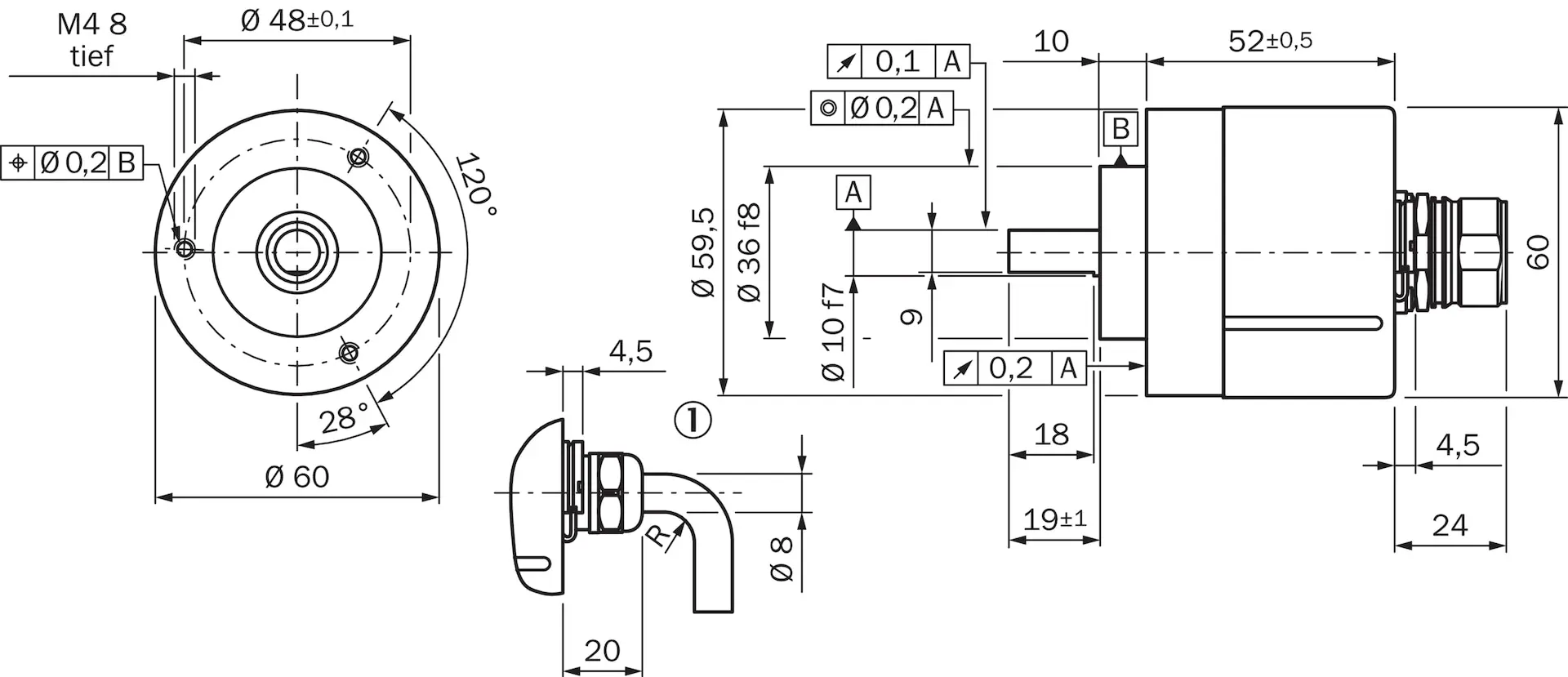 Produktfoto 1 von Absolut-Encoder, ARS60-B4B02880