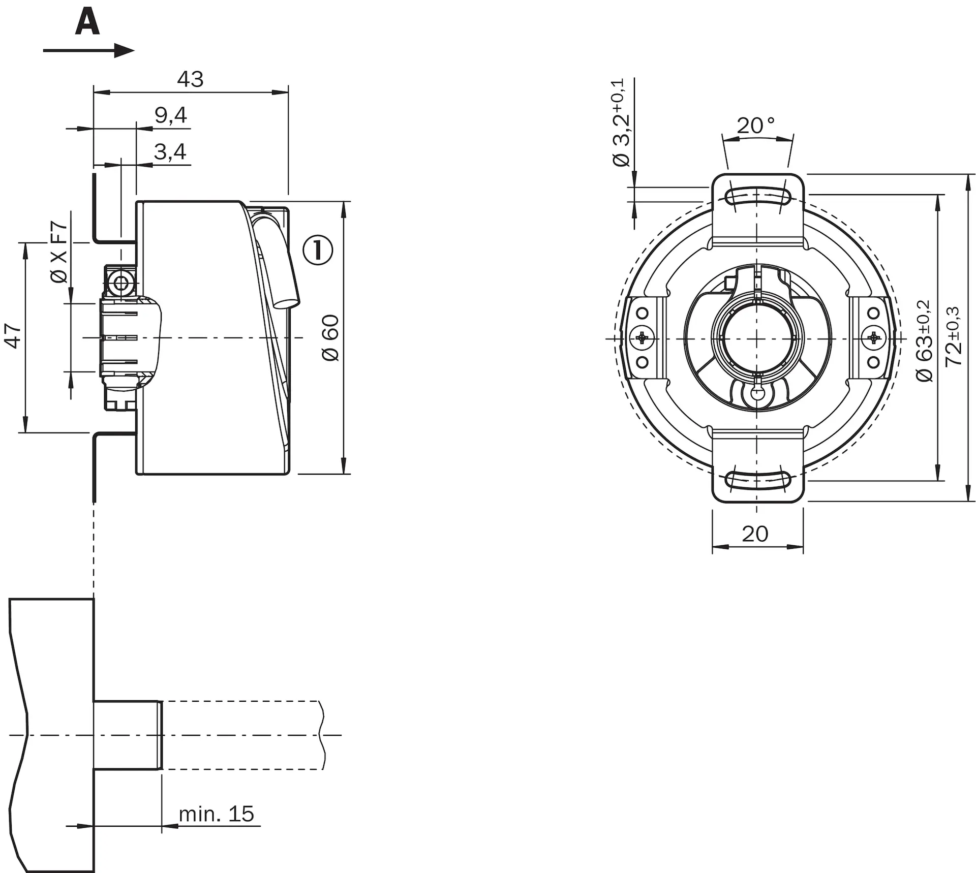 Produktfoto 1 von Absolut-Encoder, AFM60B-TEAK008192