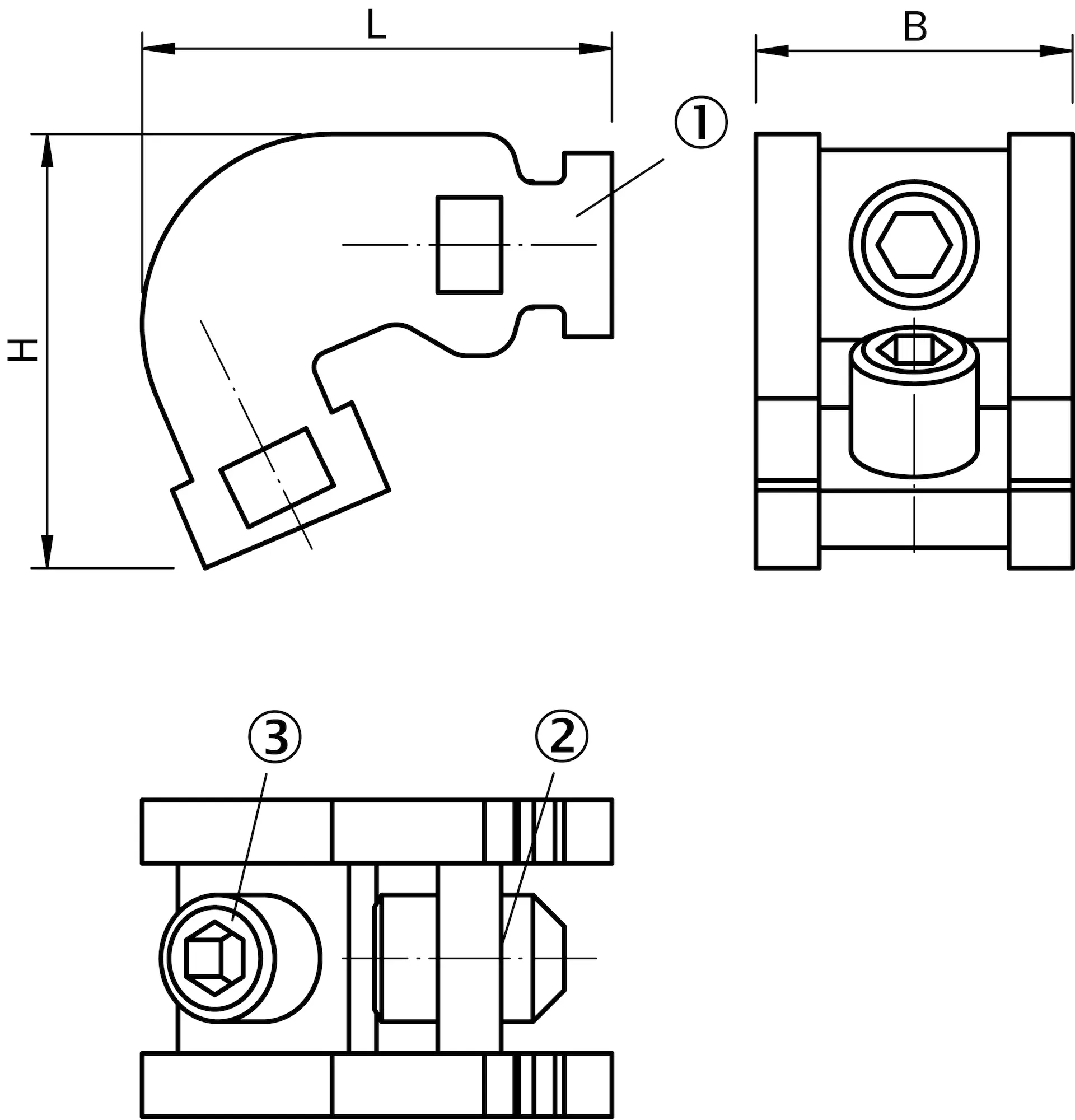 Produktfoto 1 von Befestigungstechnik, BEF-KHZTS080MPA