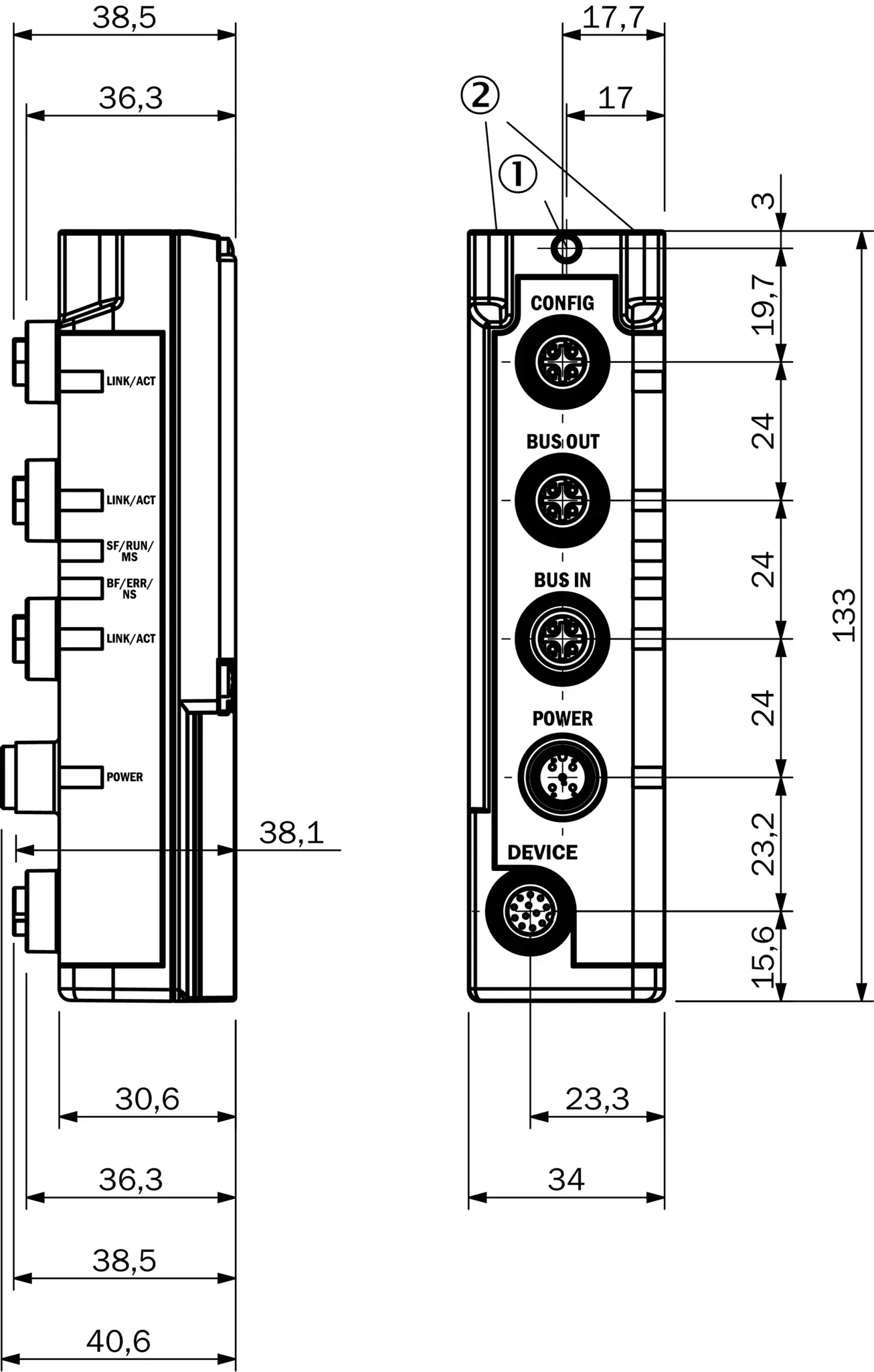 Produktfoto 1 von Integrationsmodule und Adapter, FBM-E11