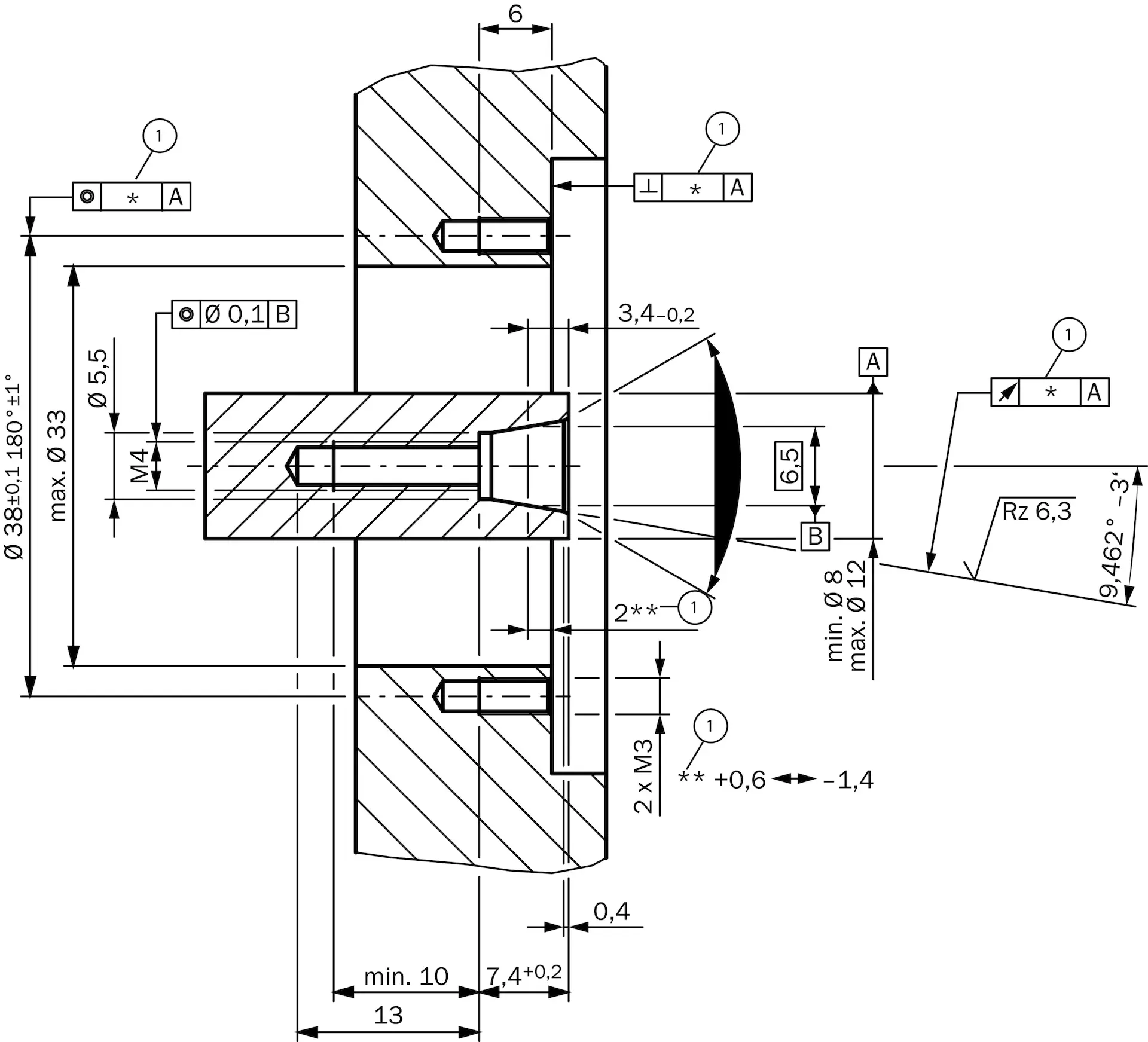 Produktfoto 1 von Sichere Motor-Feedback-Systeme, EKM36-2KF0B0S03