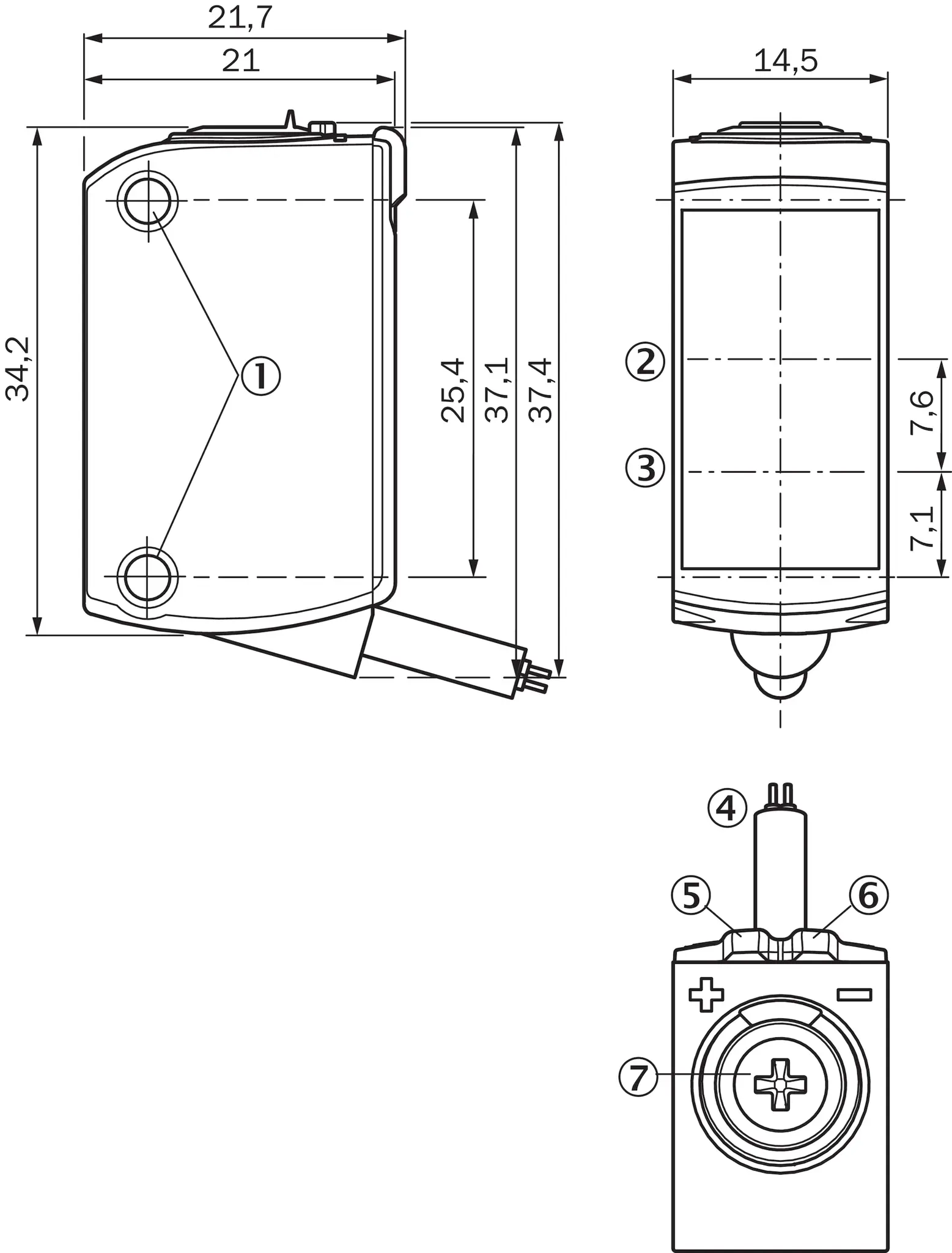 Produktfoto 1 von Lichttaster und Lichtschranken, GTB6-E2431V
