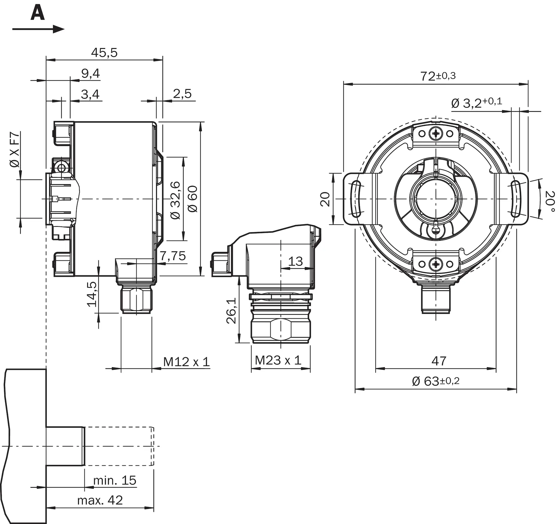 Absolut-Encoder, AFS60B-BCAA000360