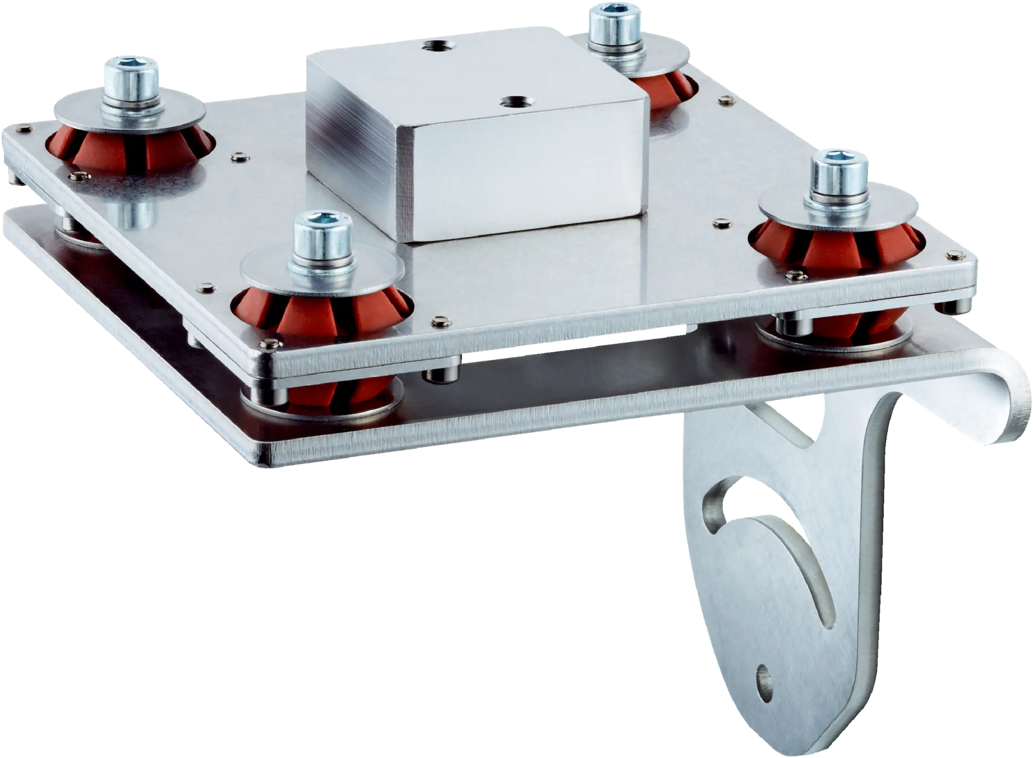 Produktfoto 1 von Befestigungstechnik, Befestigungswinkel mit Schwingungs-/Schockdämpfung für CLV69x