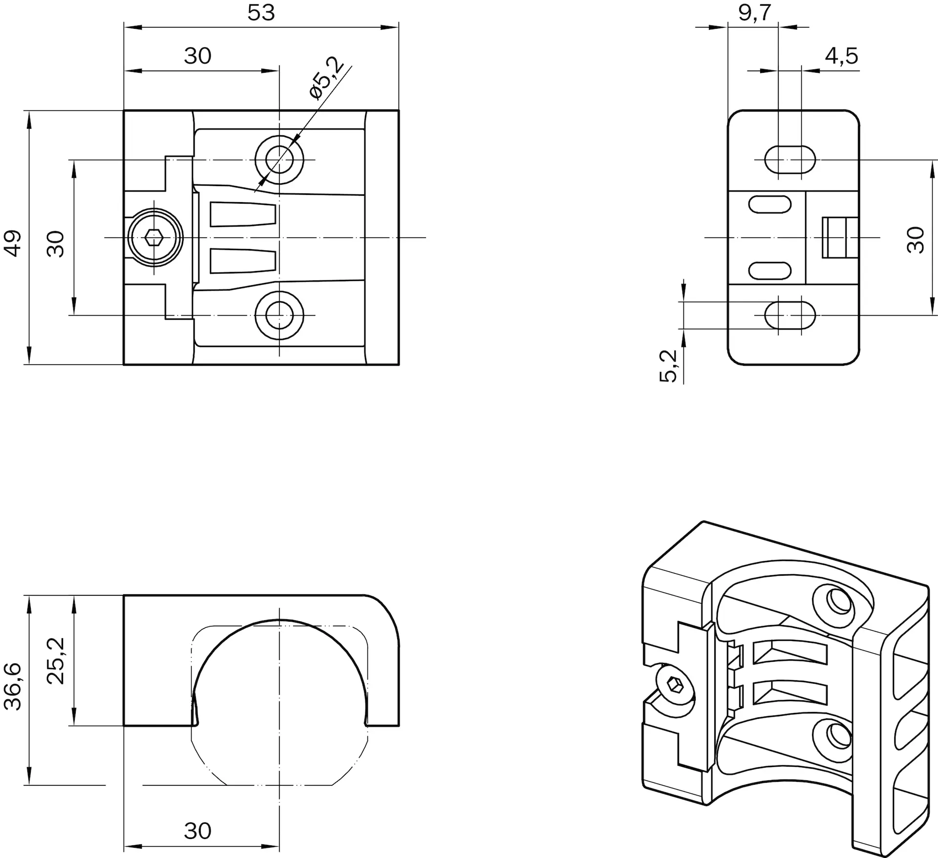 Produktfoto 1 von Befestigungstechnik, BEF-1SHTBPKU4
