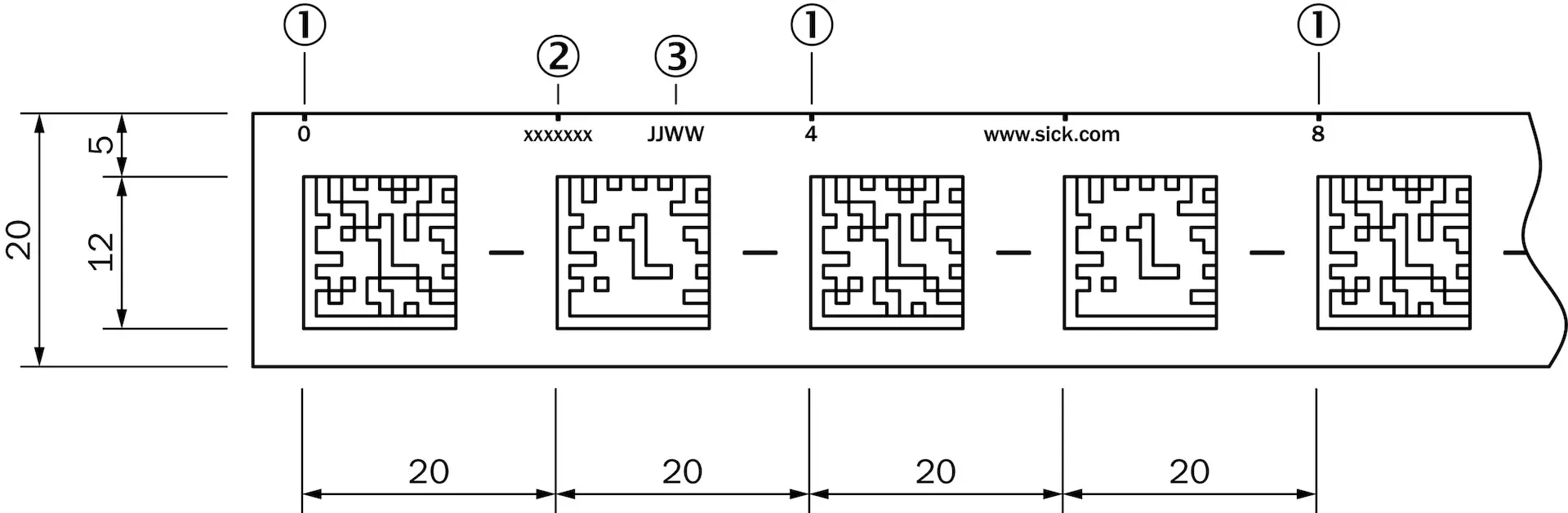 Produktfoto 1 von Codes, MULTICODETAPE 0-200