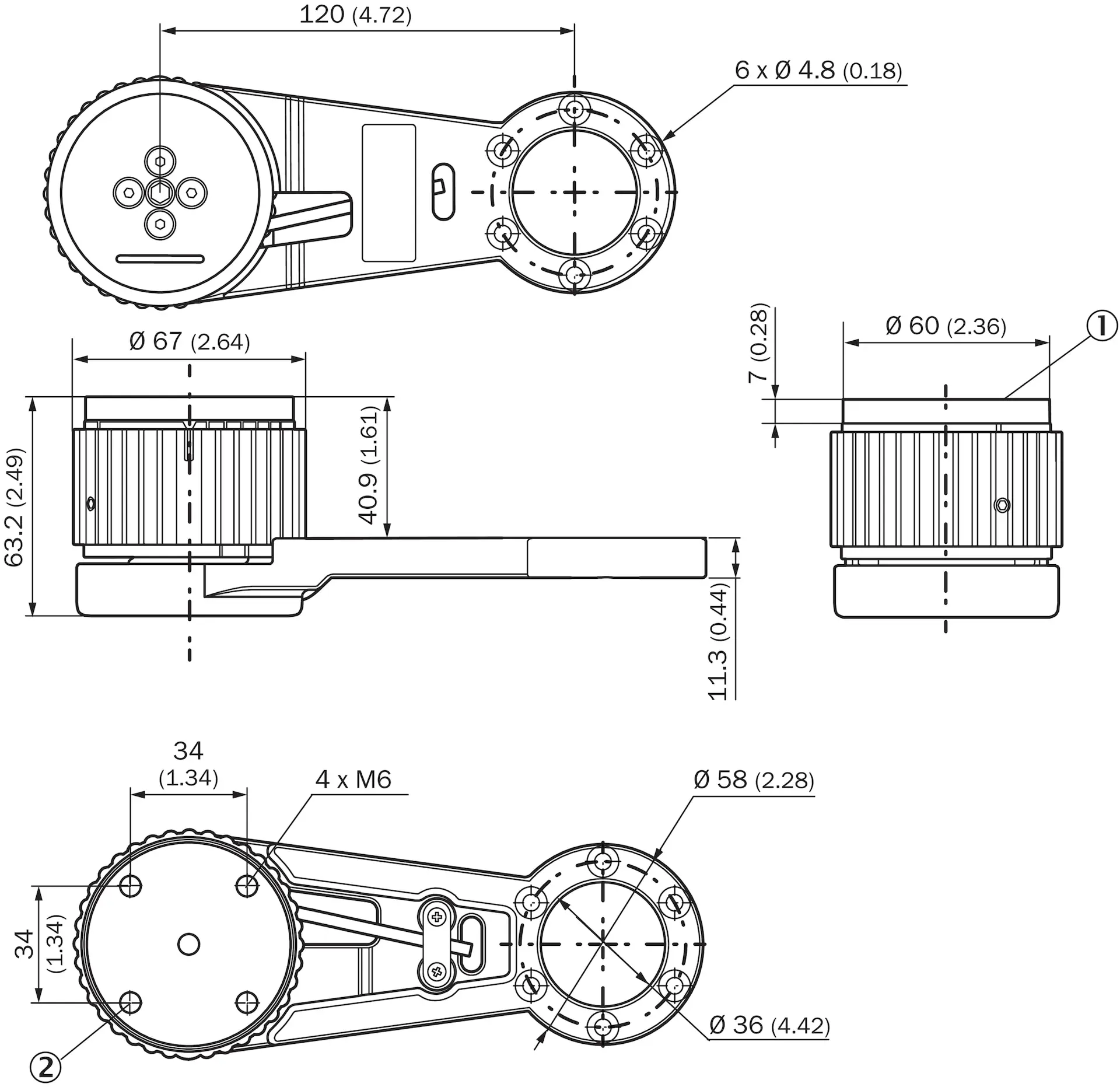 Produktfoto 1 von Messrad-Encoder, MWS120-14B33A18898